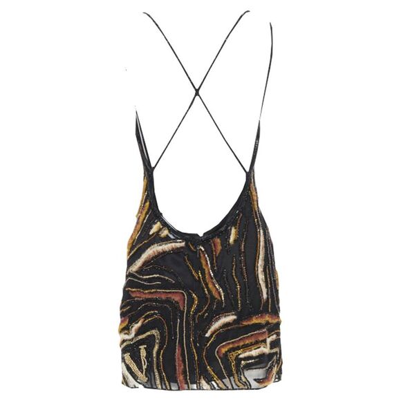 Versace Virtus bead embellished dress